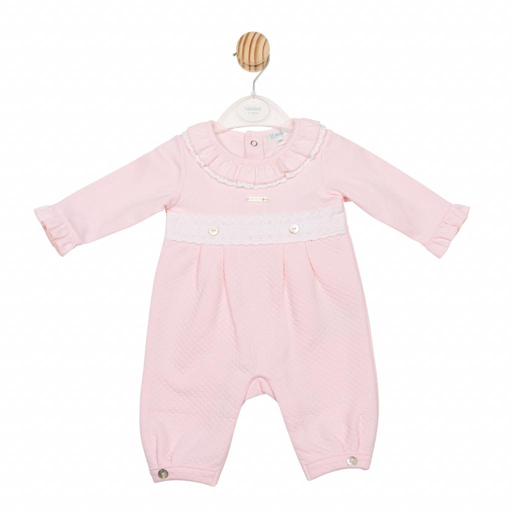 Mintini MB6681  MB6681 Diamond Detail Romper (1-6 months)