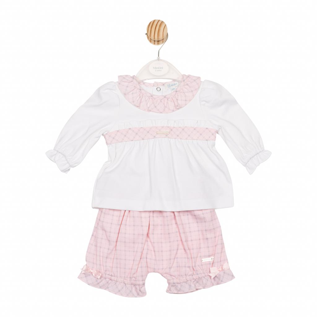 Mintini MB6729  MB6729 Tartan Top and Bloomer(3-9 months)