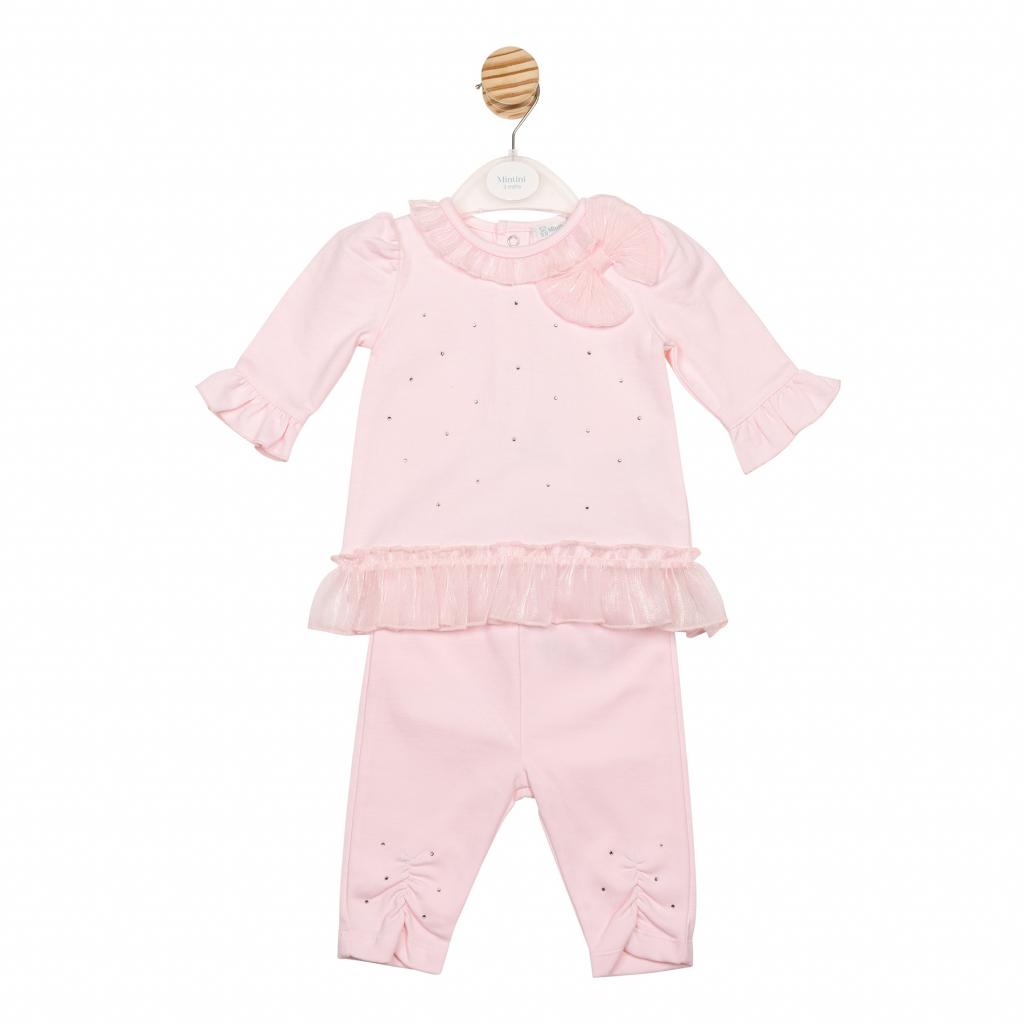 Mintini MB6777A  MB6777A Bow and sparkle Tunic Set (12-24 months)