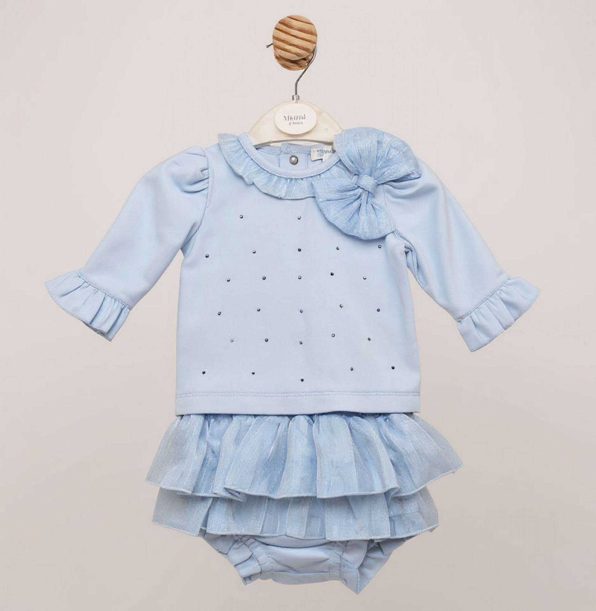 Mintini MB6780A MB6780A Bow and Sparkle Jam Pant Set (12-24 months)