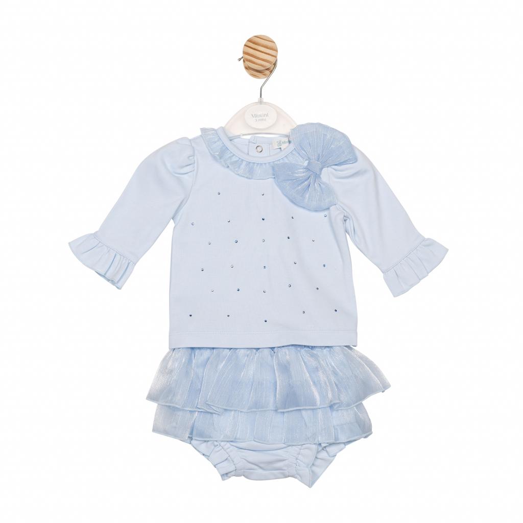 Mintini MB6780  MB6780 Bow and Sparkle Jam Pant Set (3-9 months)