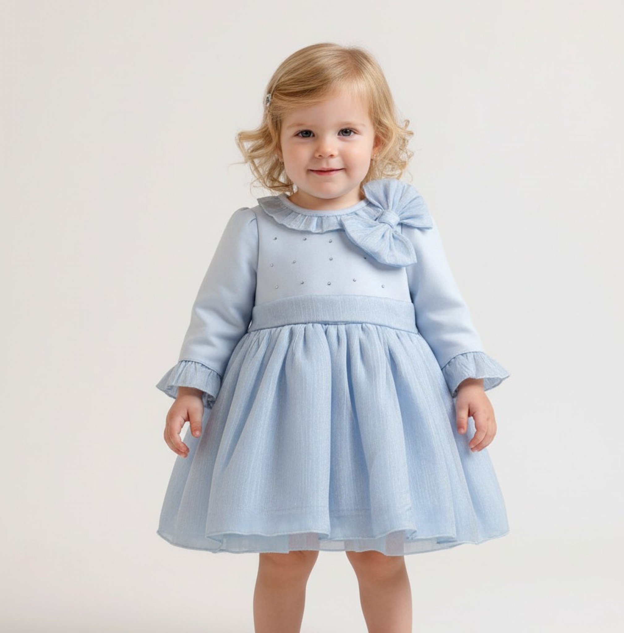 Mintini MB6782A  MB6782B Bow and Sparkle Dress (3-5 years)