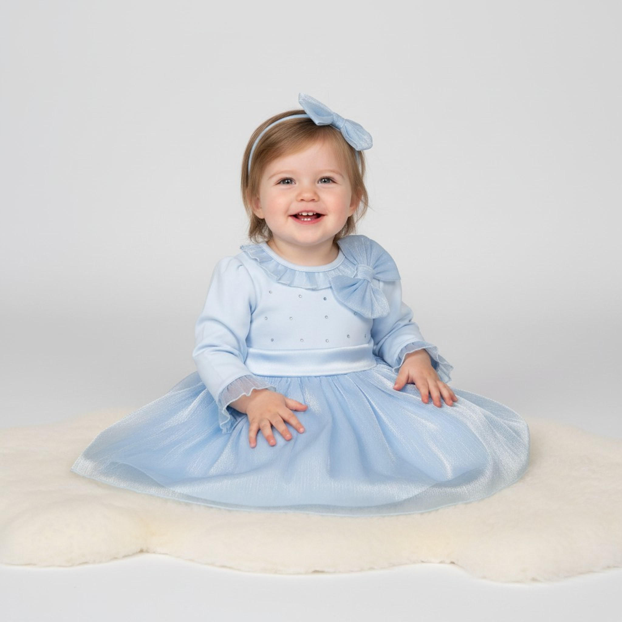 Mintini MB6783A  MB6783A Bow and Sparkle Dress (12-24 months)