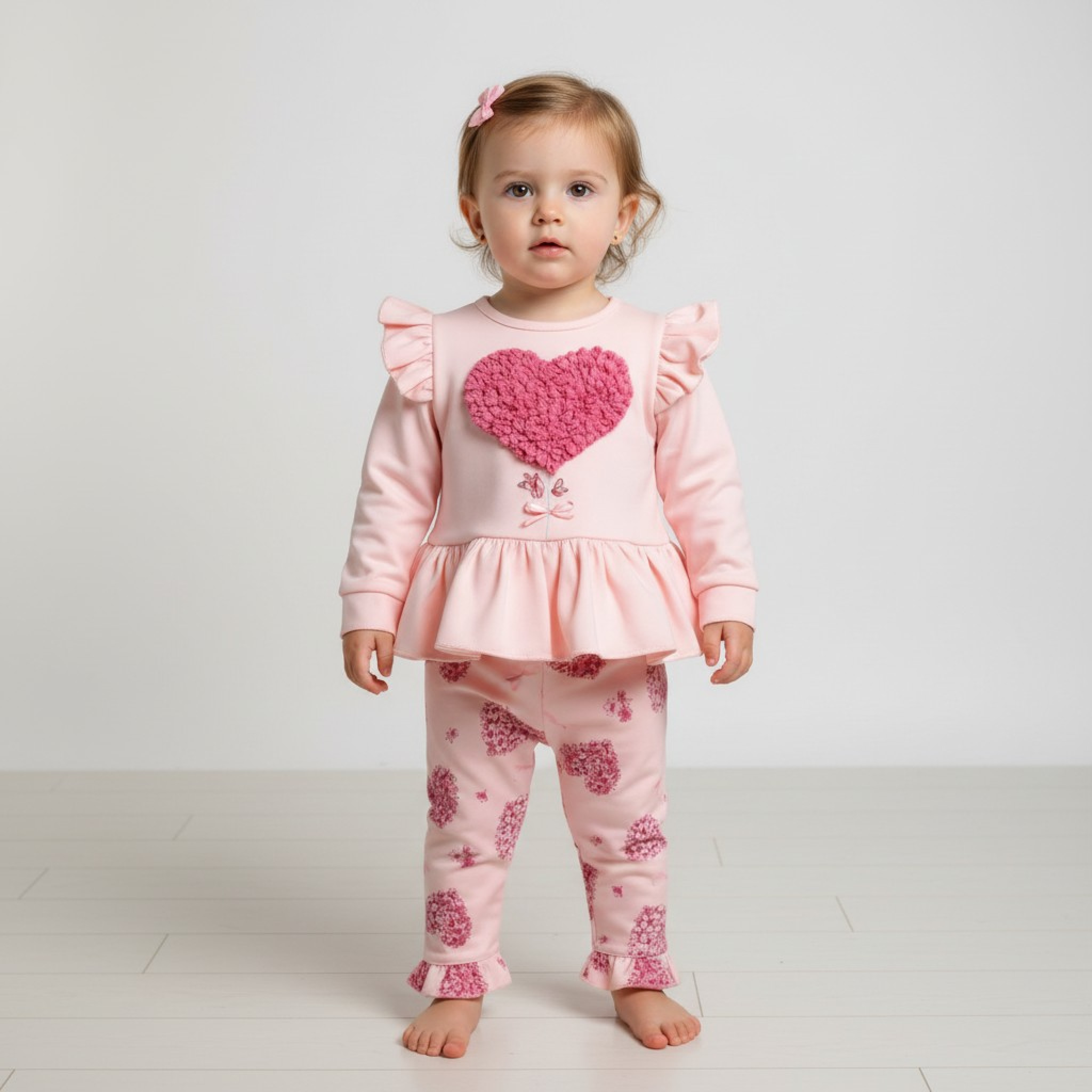 Mintini MB6789A  MB6789A 3D heart Top and Leggings (12-24 months)