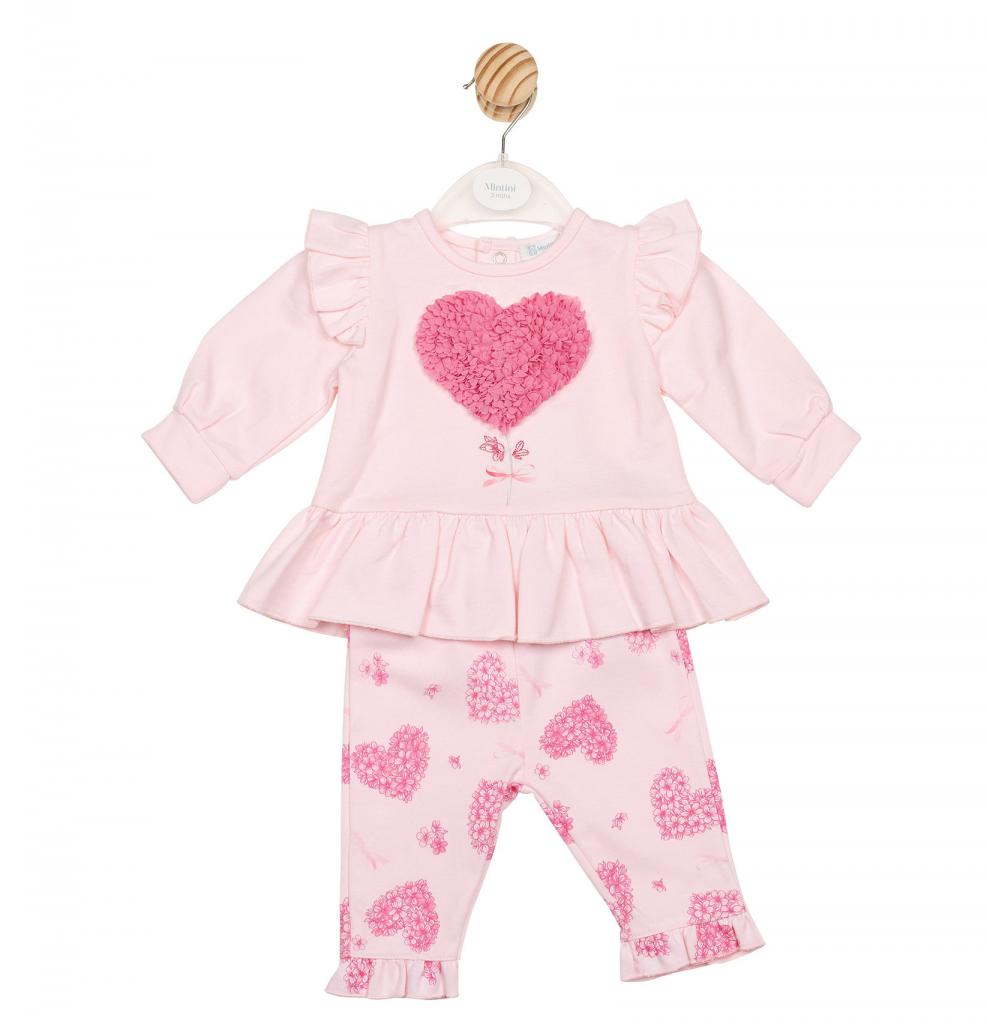 Mintini MB6789B  MB6789B 3D heart Top and Leggings (3-5 years)