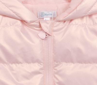 Mintini MB6562A * MB6862A Pink pearlised Bow Coat (12-24 months)