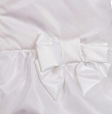 Mintini MB6563 * MB6863 White pearlised Bow Coat (3-9 months)