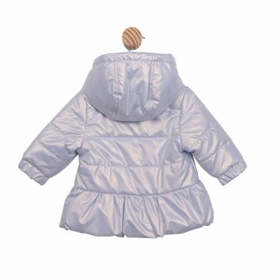 Mintini MB6564B * MB6864B Bluebell pearlised Bow Coat (3-5 years)