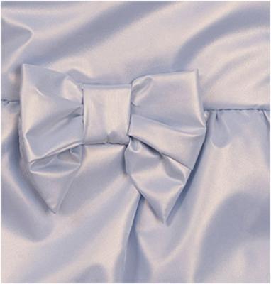 Mintini MB6564 * MB6864 Bluebell pearlised Bow Coat (3-9 months)