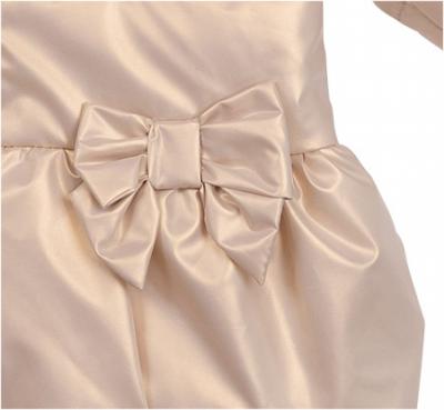 Mintini MB6565A * MB6865A Gold pearlised Bow Coat (12-24 months)