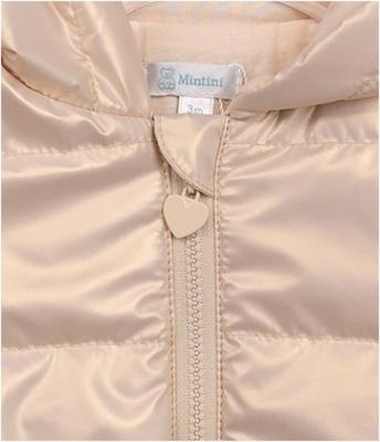Mintini MB6565B * MB6865B Gold pearlised Bow Coat (3-5 years)