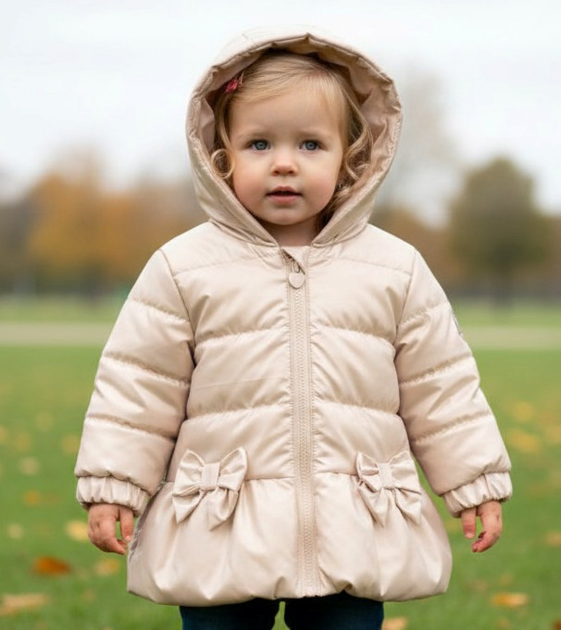 Mintini MB6565A * MB6865G-A Gold Pearlised Bow Summer Coat (12-24 months)