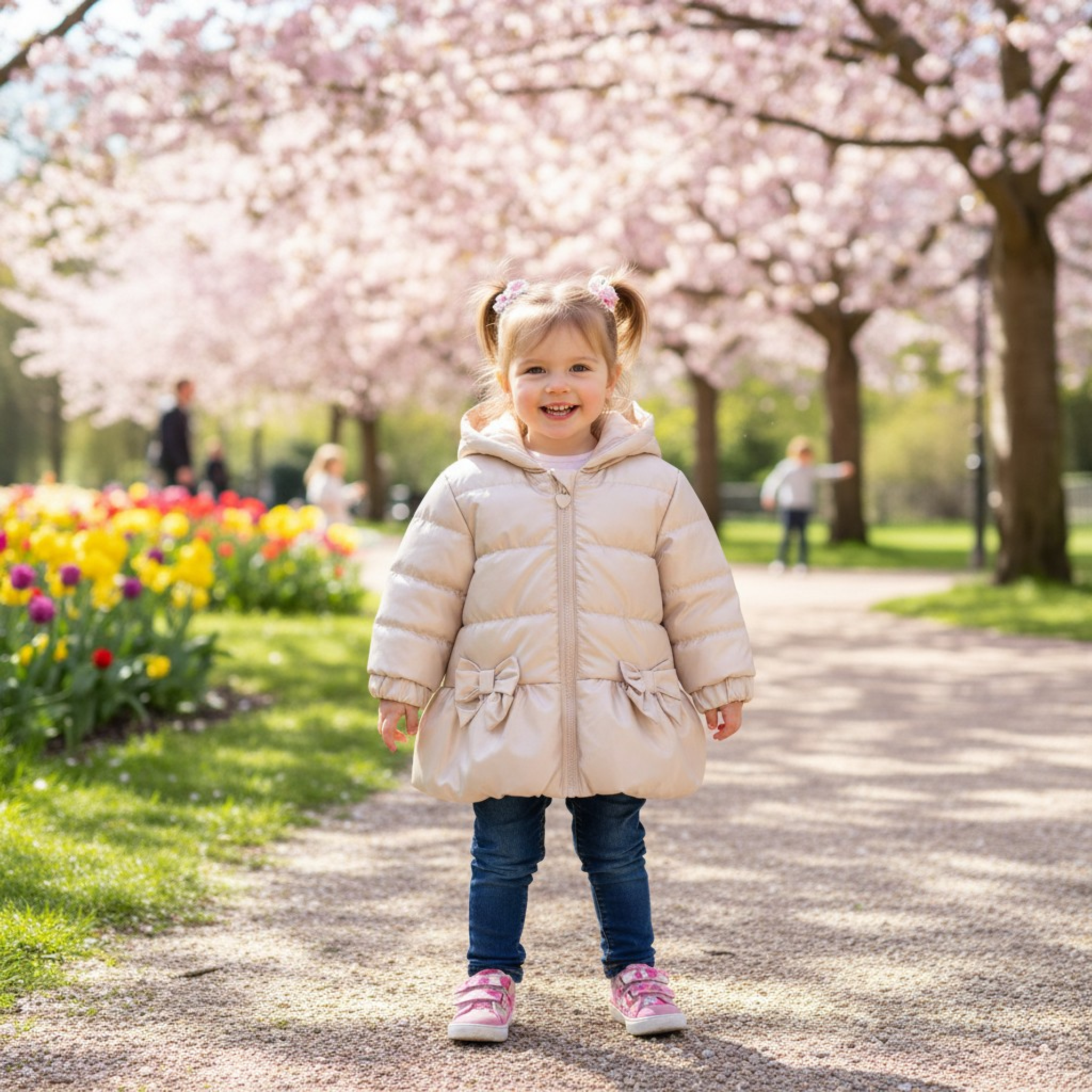 Mintini MB6565B * MB6865B Gold Pearlised Bow Summer  Coat (3-5 years)
