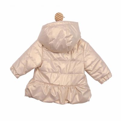 Mintini MB6565 * MB6865 Gold pearlised Bow Coat (3-9 months)