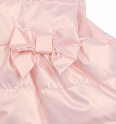 Mintini MB6866 * MB68666B Pink Pearlised Bow Gilet(3-5 years)