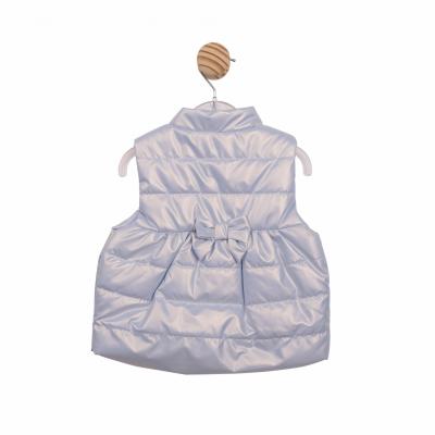 Mintini MB6868 * MB6868B Bluebell Pearlised Bow Gilet(3-5 years)