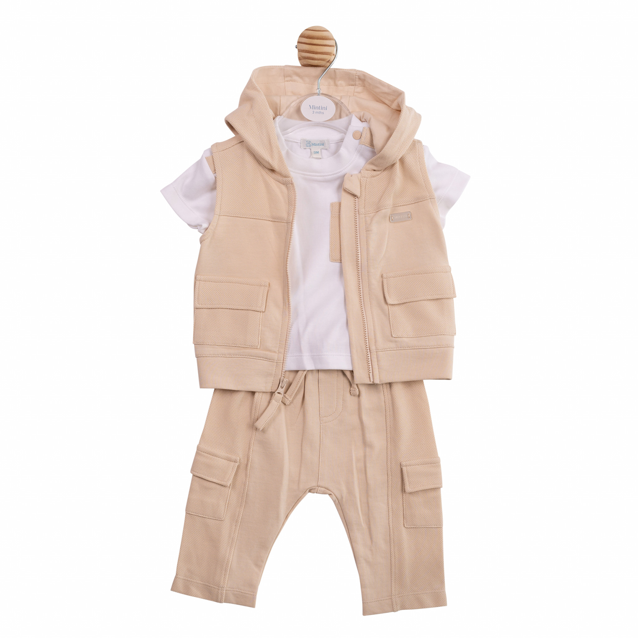 Mintini MB6869B * MB6869B Gilet Set(12-24 months)