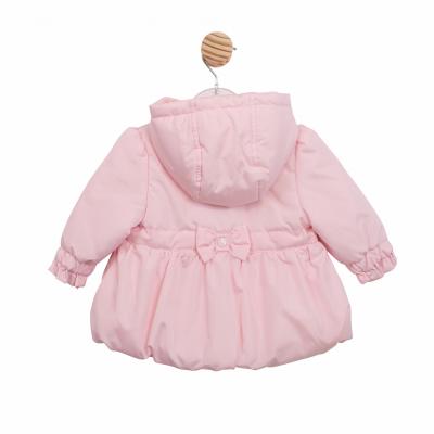 Mintini MB6877 * MB6877A Pink Bow Coat (12-24 months)