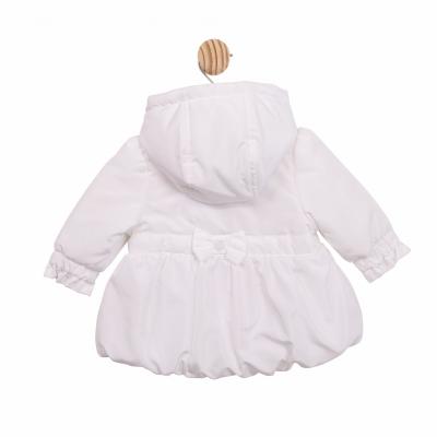 Mintini MB6878 * MB6878 White   Bow Coat (3-9 months)