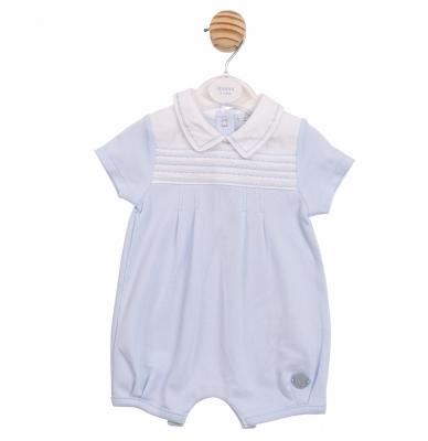 MB6881  Embroidered Panel  Romper  (3-12 months)