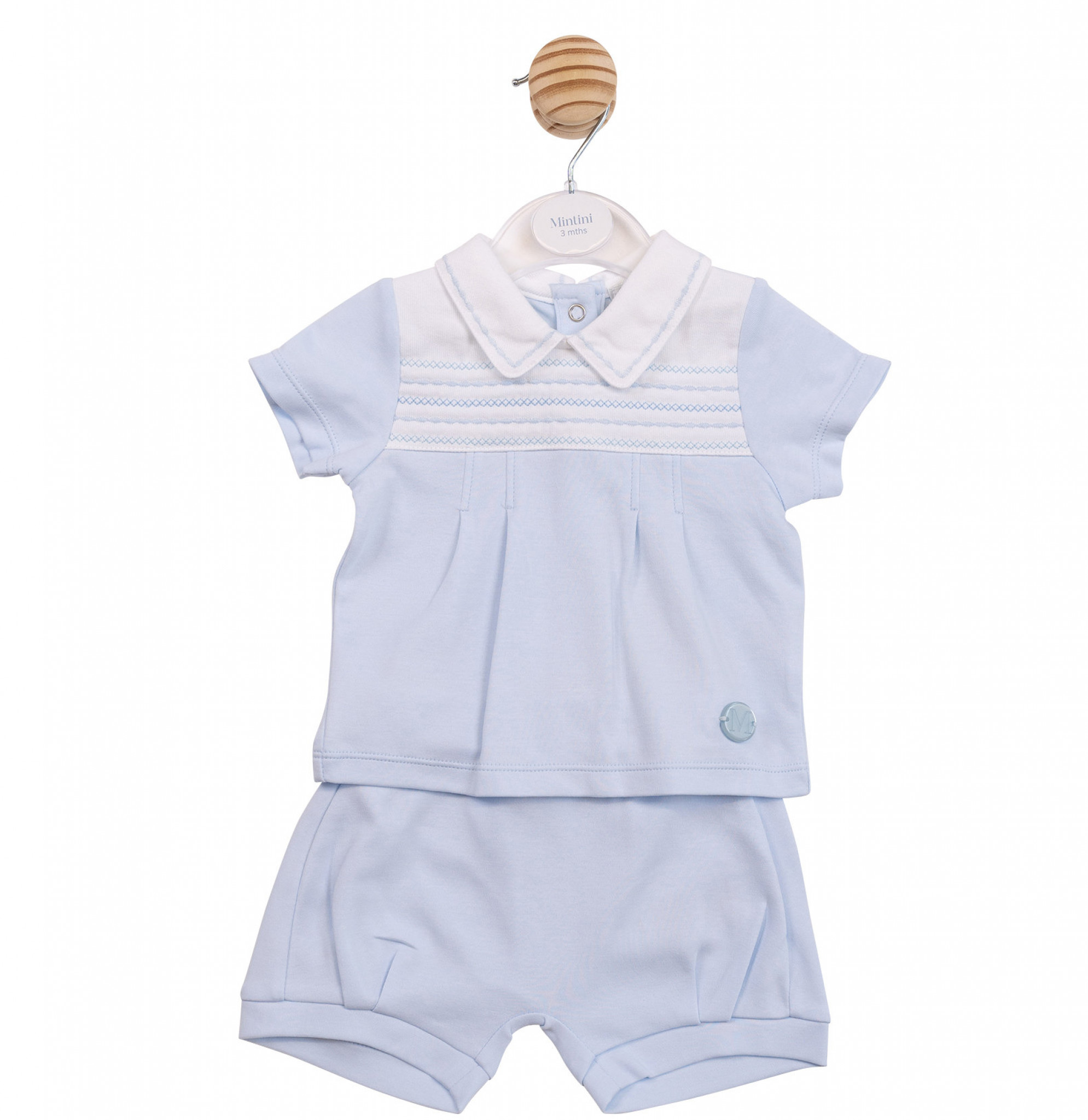 Mintini MB6882A * MB6882A Embroidered Panel  Two Piece(12-24 months)