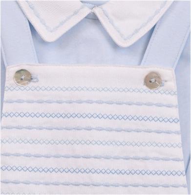 Mintini MB6883A * MB6883A Embroidered Panel  Dungaree Piece(12-24 months)