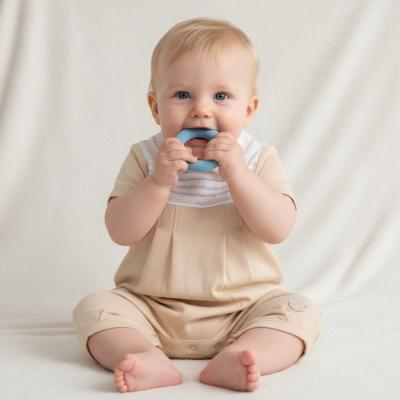 MB6887  Embroidered Panel Romper  (3-12 months)