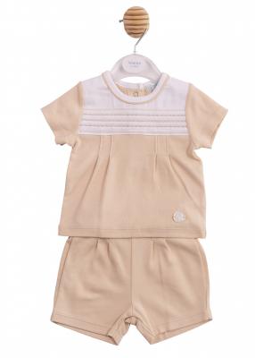 MB6890  Embroidered Panel Two Piece  (3-9 months)