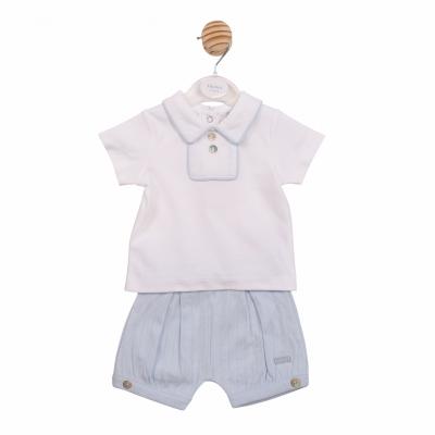 MB6894A  Pointelle Piped Bloomer Set (12-24 months)
