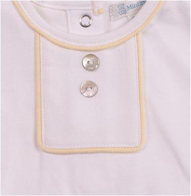 Mintini MB6901 * MB6901 Pointelle Piped Shorts Set(3-9 months)