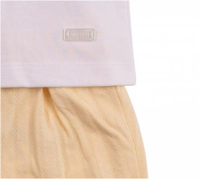 Mintini MB6901 * MB6901 Pointelle Piped Shorts Set(3-9 months)