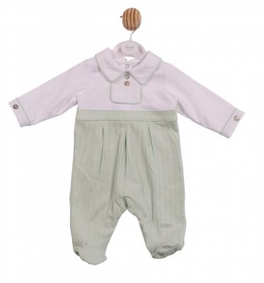 Mintini MB6904 * MB6904SG Pointelle Piped All In One (1-6 months)