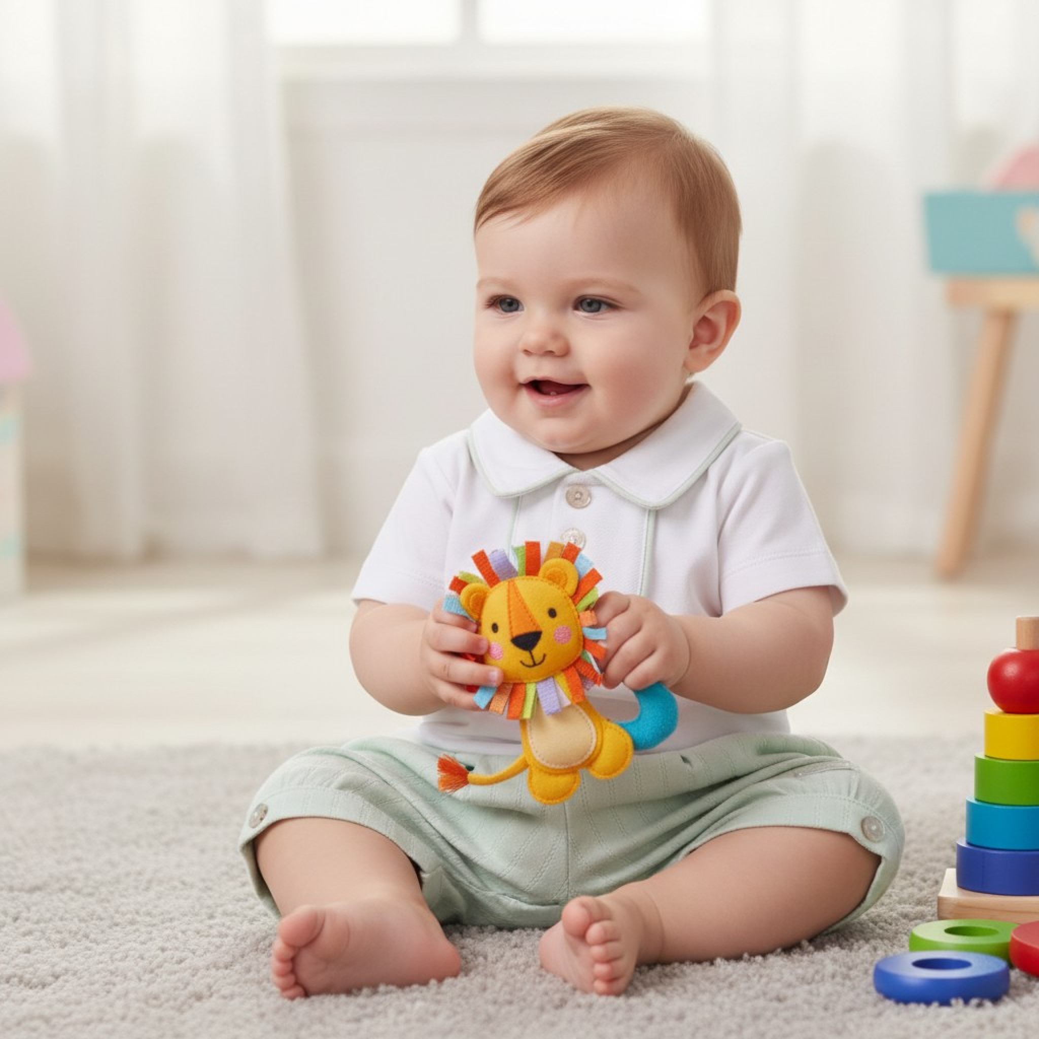 Mintini MB6906 * MB6906SG Pointelle Piped Bloomer Set (3-9 months)