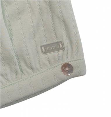 Mintini MB6906 * MB6906 Pointelle Piped Bloomer Set(3-9 months)