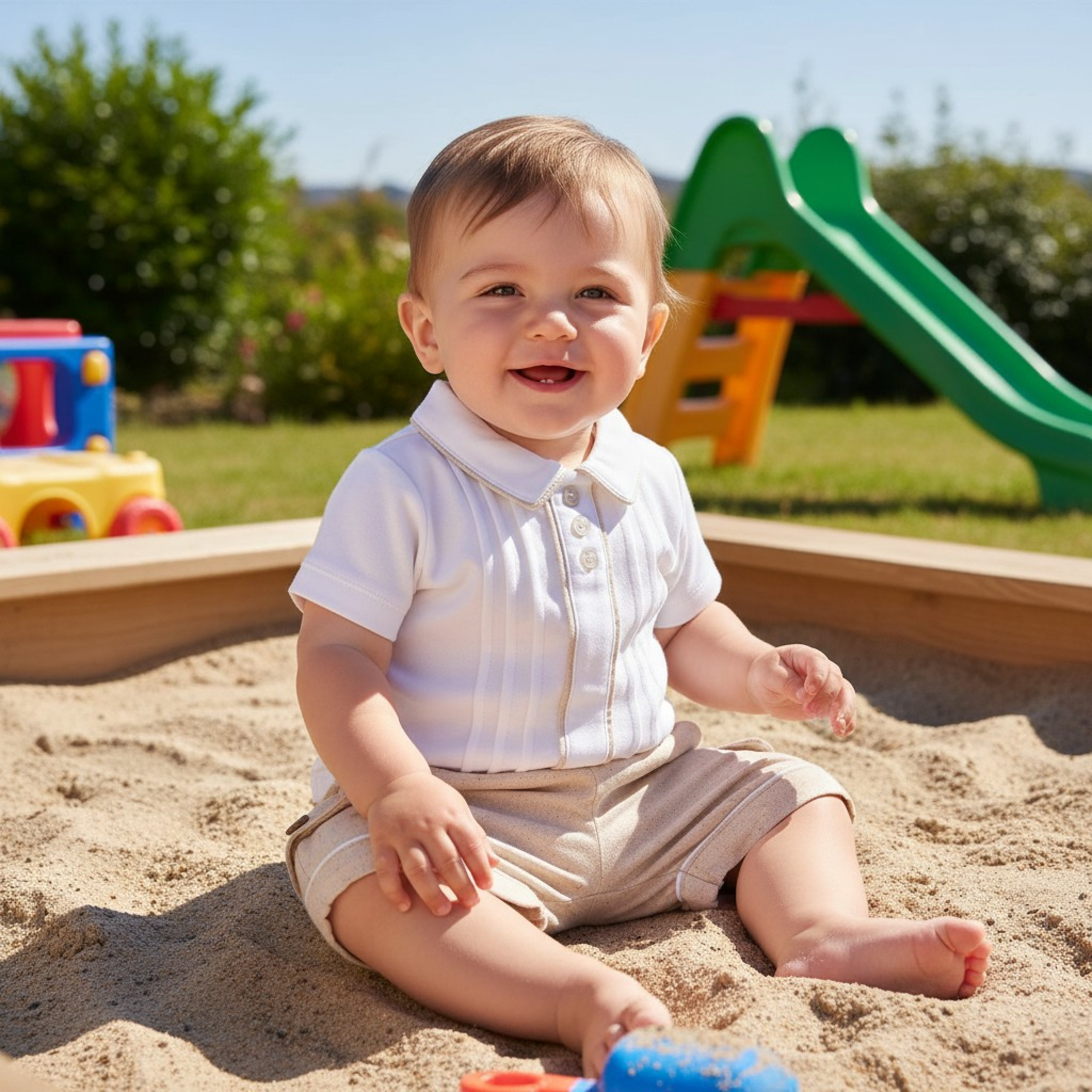 Mintini MB6947 * MB6947S Piped Bloomer Set (  3-9 months)