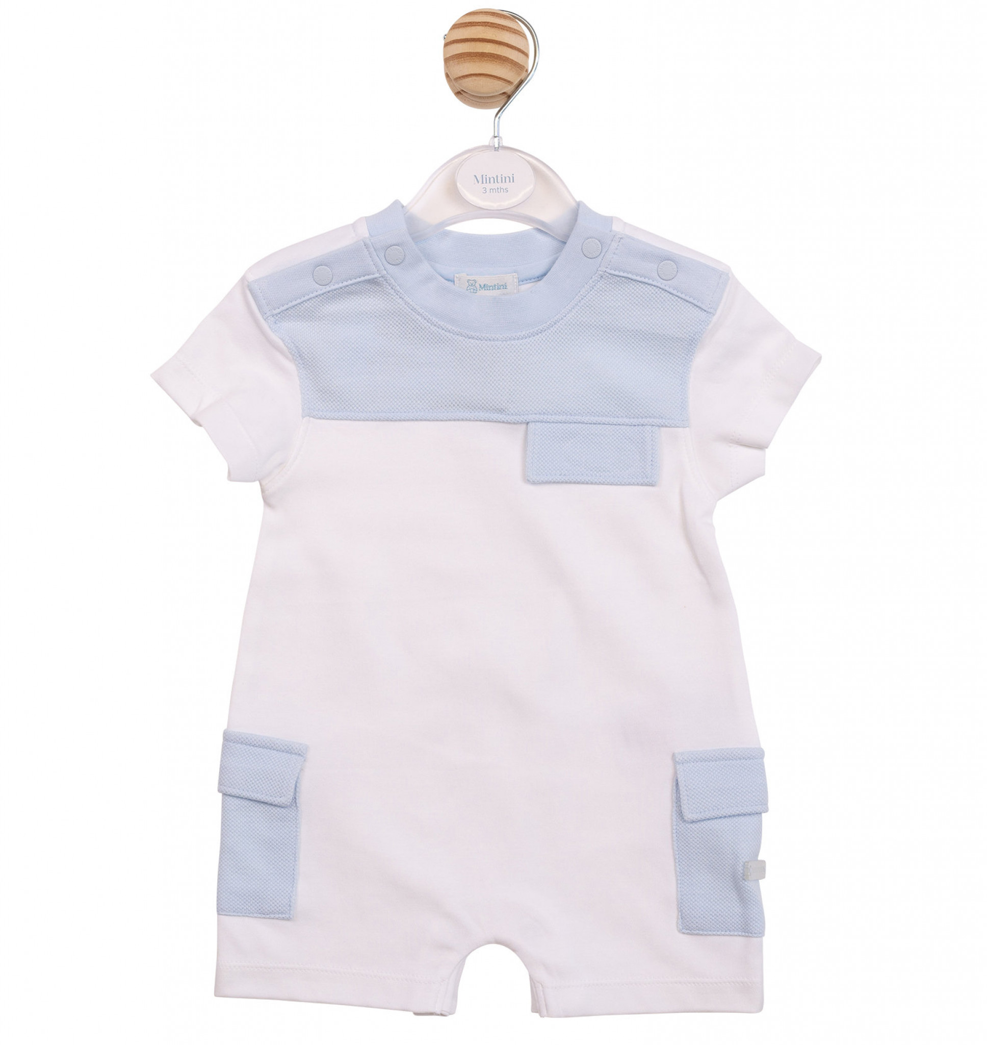 Mintini MB6953 * MB6953 Colour Block Romper (3-12 months)