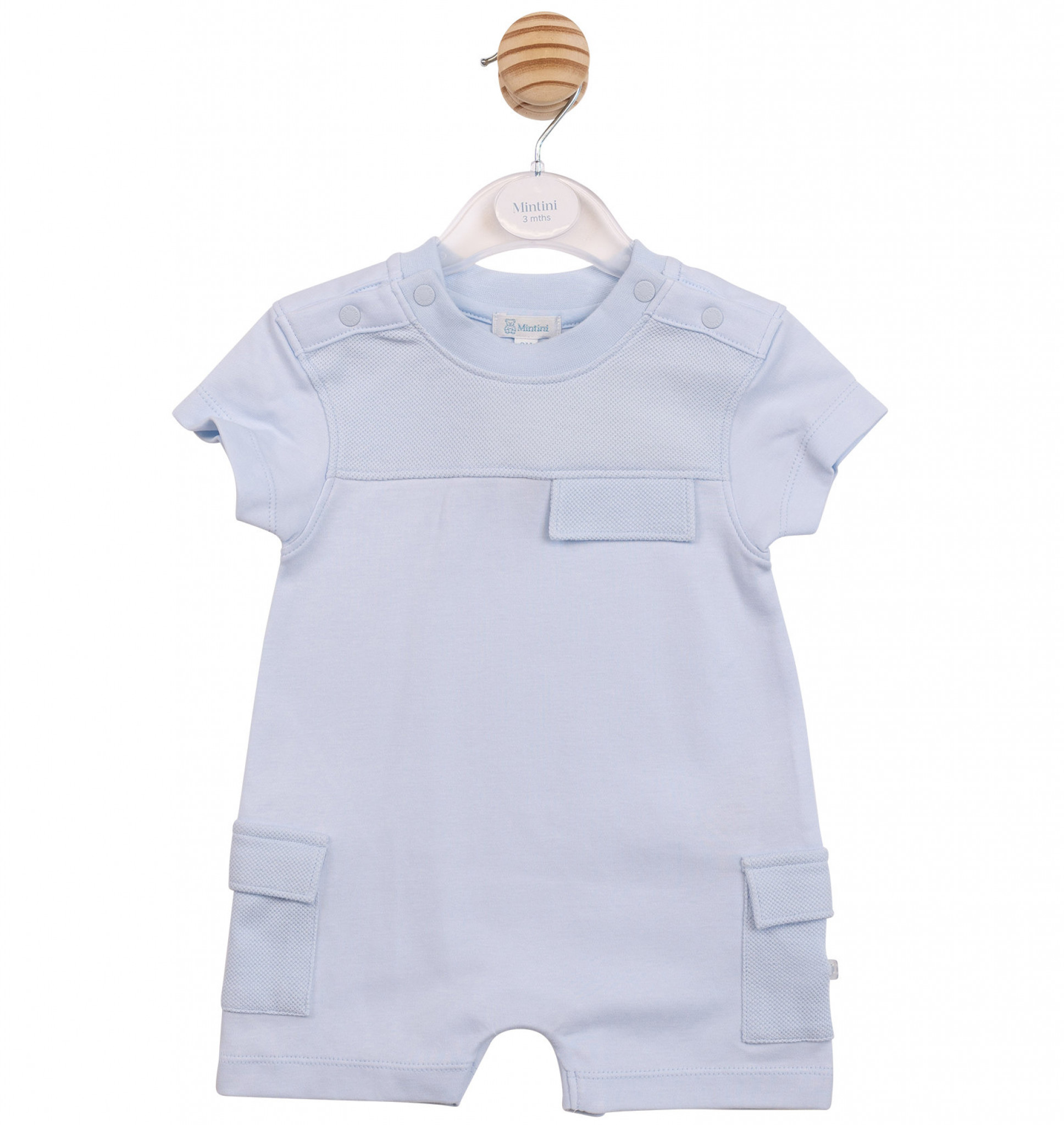 Mintini MB6954 * MB6954 Pocket Romper (3-12 months)