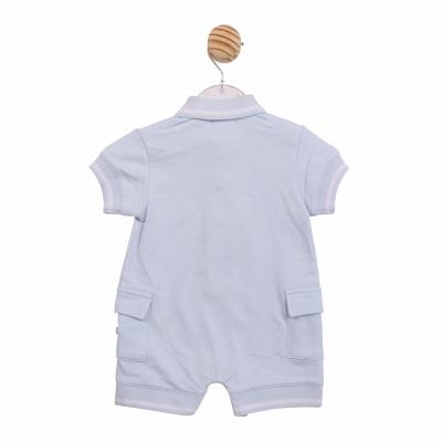 Mintini MB6955 * MB6955 Polo Style Romper (3-12 months)