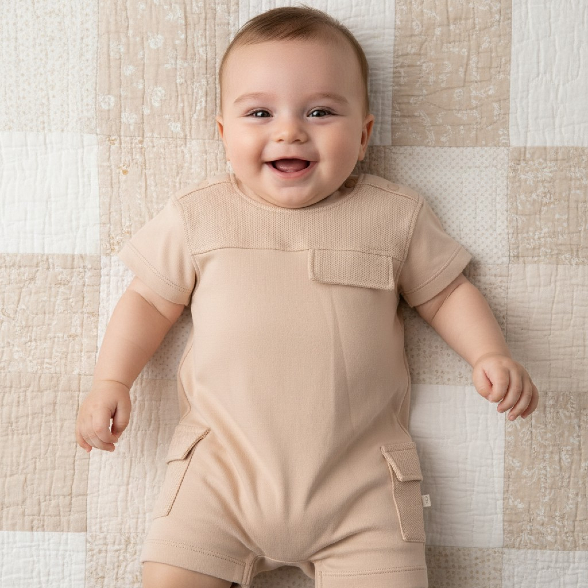 Mintini MB6963 * MB6964 Pocket Romper (3-12 months)