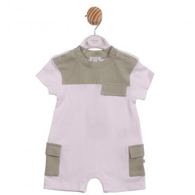 MB6973  Colour Block Romper  (3-12 months)