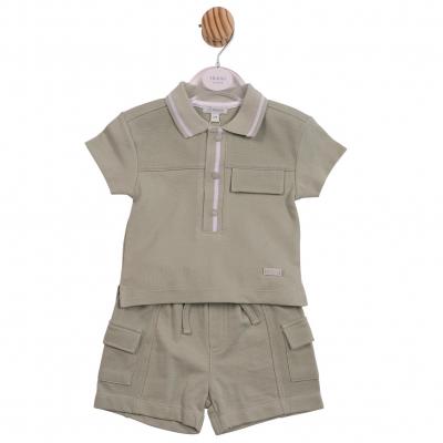 MB6978A  Polo top and shorts Set (12-24 months)
