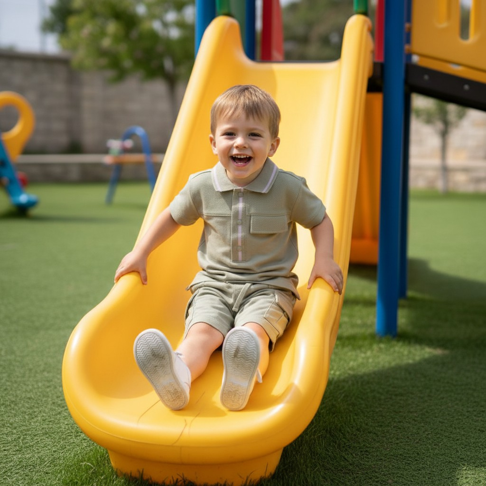 Mintini MB6978B * MB6978B  Polo Top and Shorts Set (3-5 years)