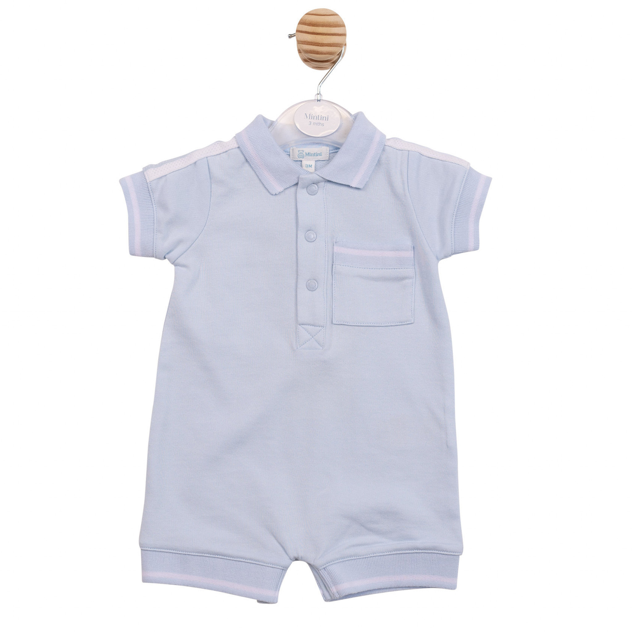 Mintini MB6983 * MB6983 Polo Style Romper (3-12 months)
