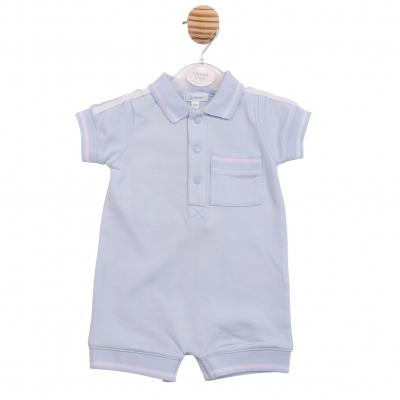 MB6983  Polo Style Romper  (3-12 months)