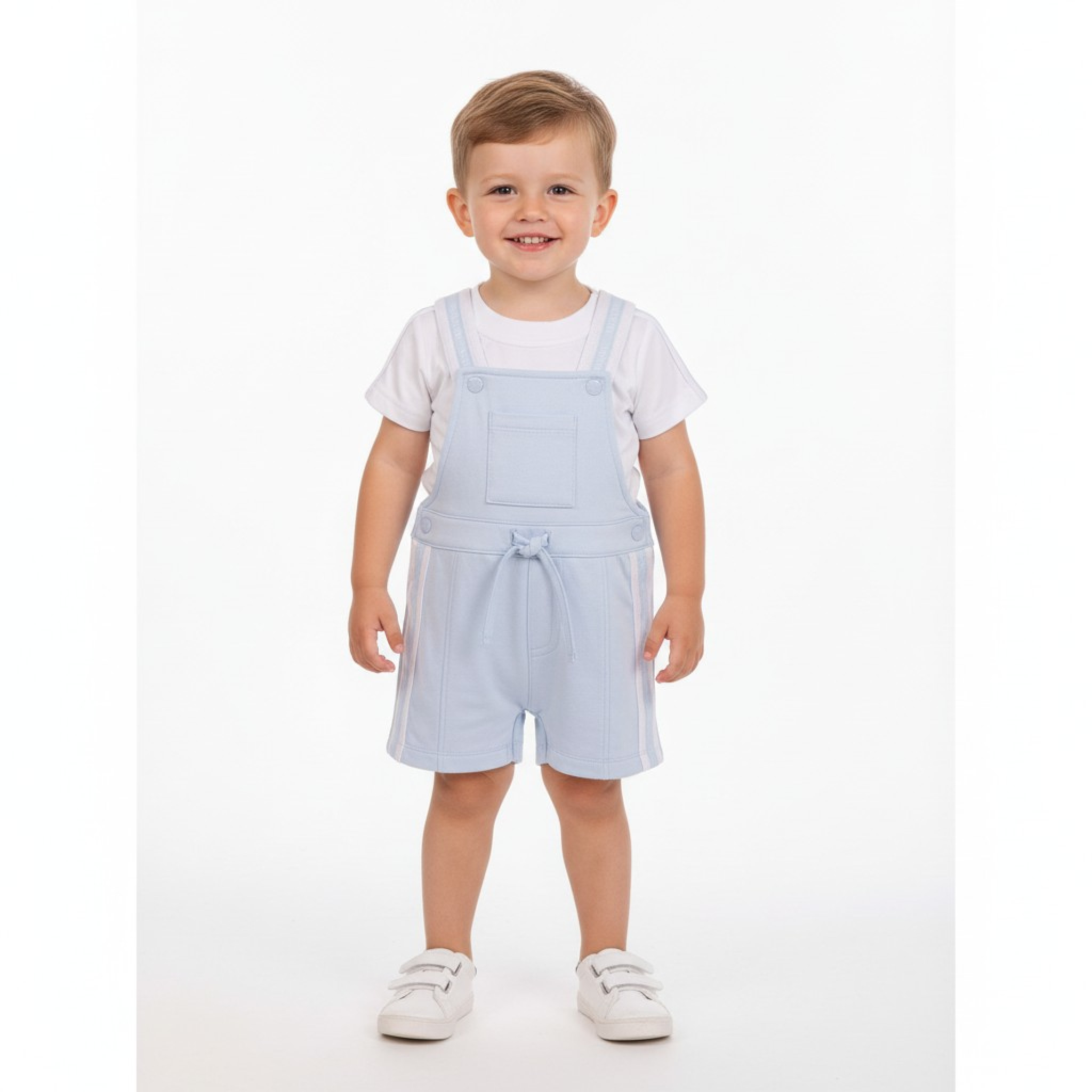 Mintini MB6984A * MB6984A Stripe  Dungaree Set (12-24 months)
