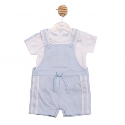 Mintini MB6984 * MB6984S Stripe  Dungaree Set (3-9 months)