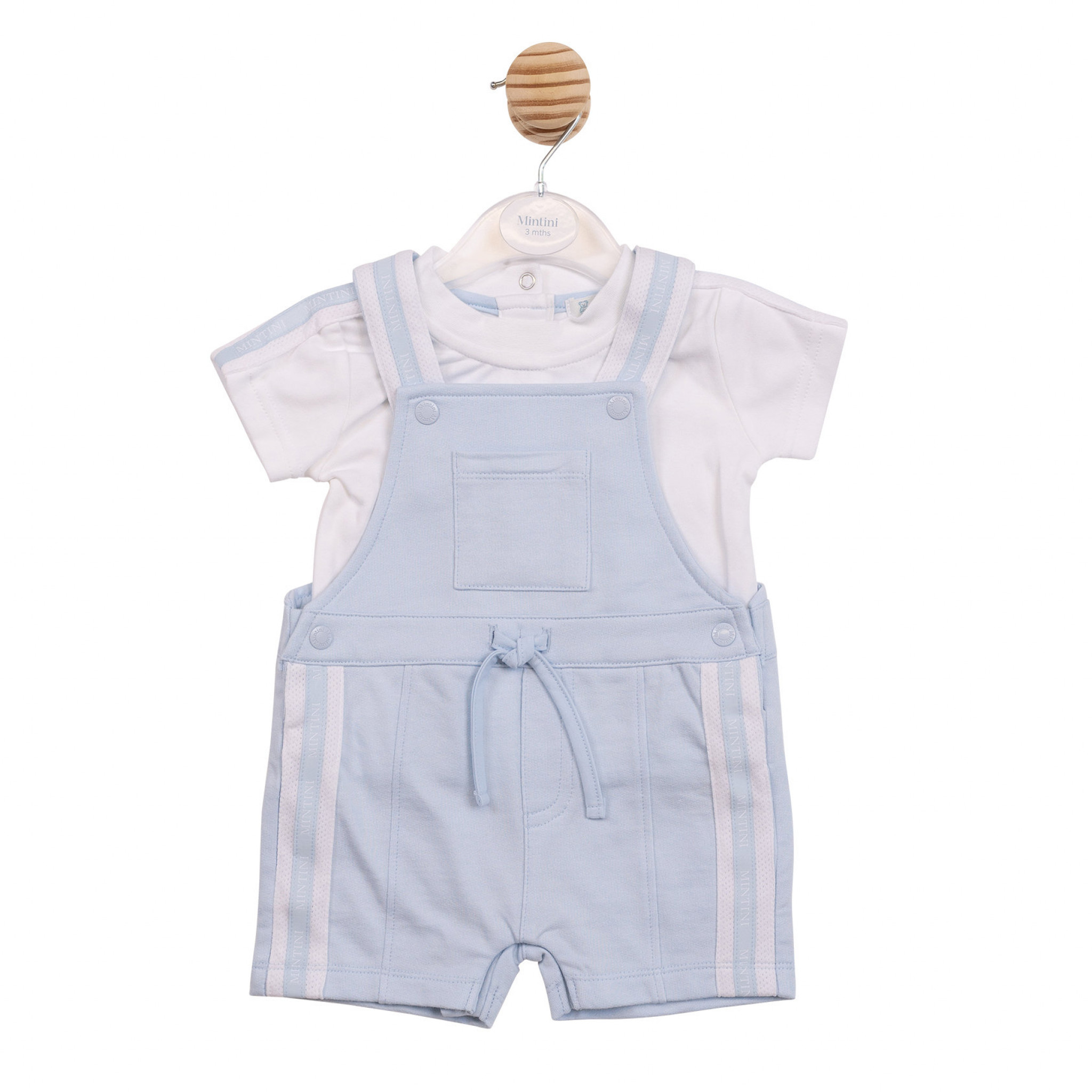 Mintini MB6984A * MB6984A Stripe  Dungaree Set(12-24 months)