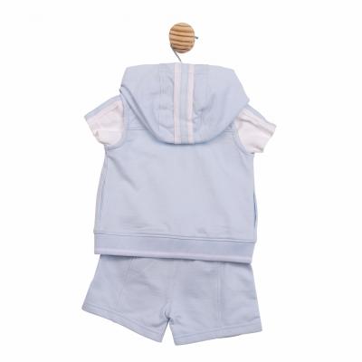 Mintini MB6985B * MB6985B Stripe  Shorts and Gilet Set(3-5 years)