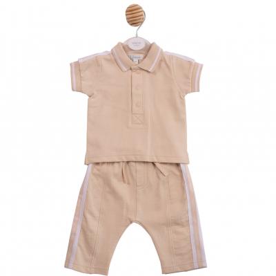 Mintini MB6984 * MB6995-A Striped Polo Set (12-24 months)