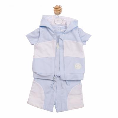 MB7008  Colour Block Gilet Set  (3-9 months)
